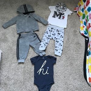 Baby Boy 9M Bundle Adidas H&M Carters